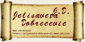 Jelisaveta Dobrečević vizit kartica